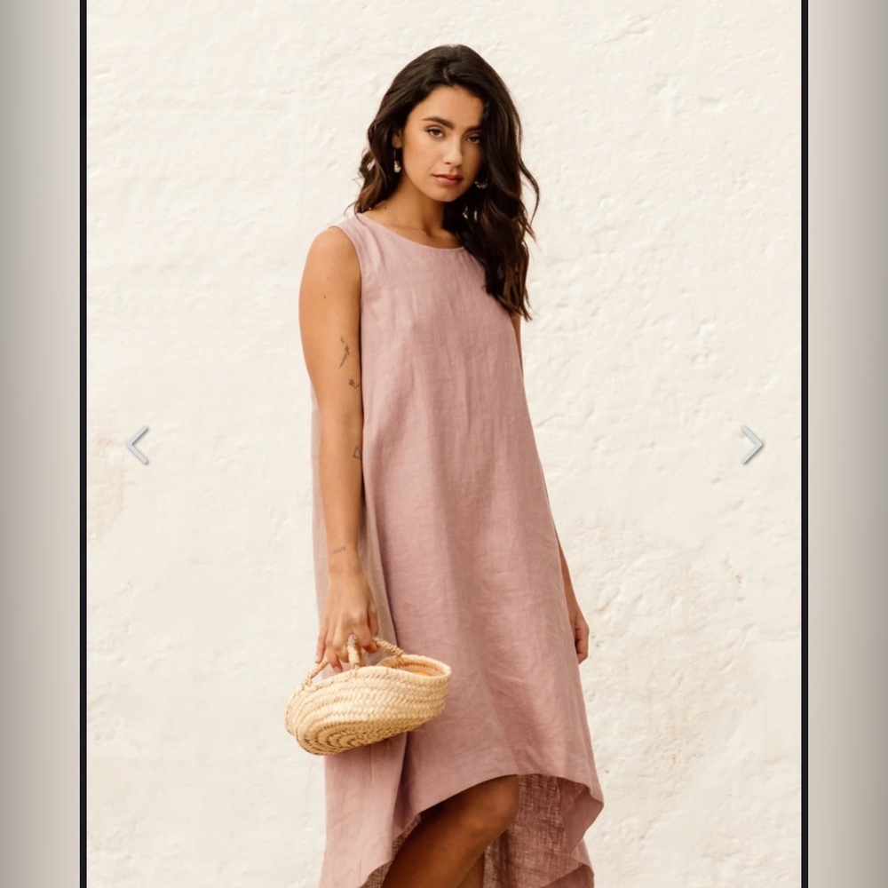 MAGIC LINEN Linen High Low Dress 🚨 (WITH POCKETS!) 🤩